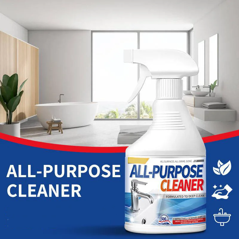 

500 мл мощный универсальный очиститель поверхностей для кухни, ванной комнаты, ванной комнаты, удаление для кухни, жир Grime, глубоко очиститель