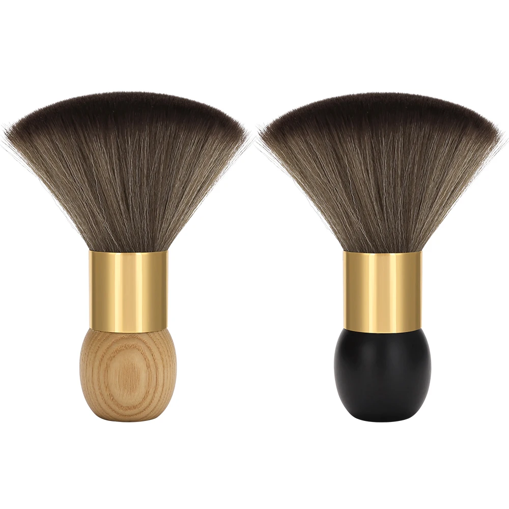 Weiche Bürste Salon Spezielle Reinigung Haarschnitt Werkzeug Barber Hause Haarbürste Make-Up Holzgriff Anti-Statische Styling Werkzeug Pinsel