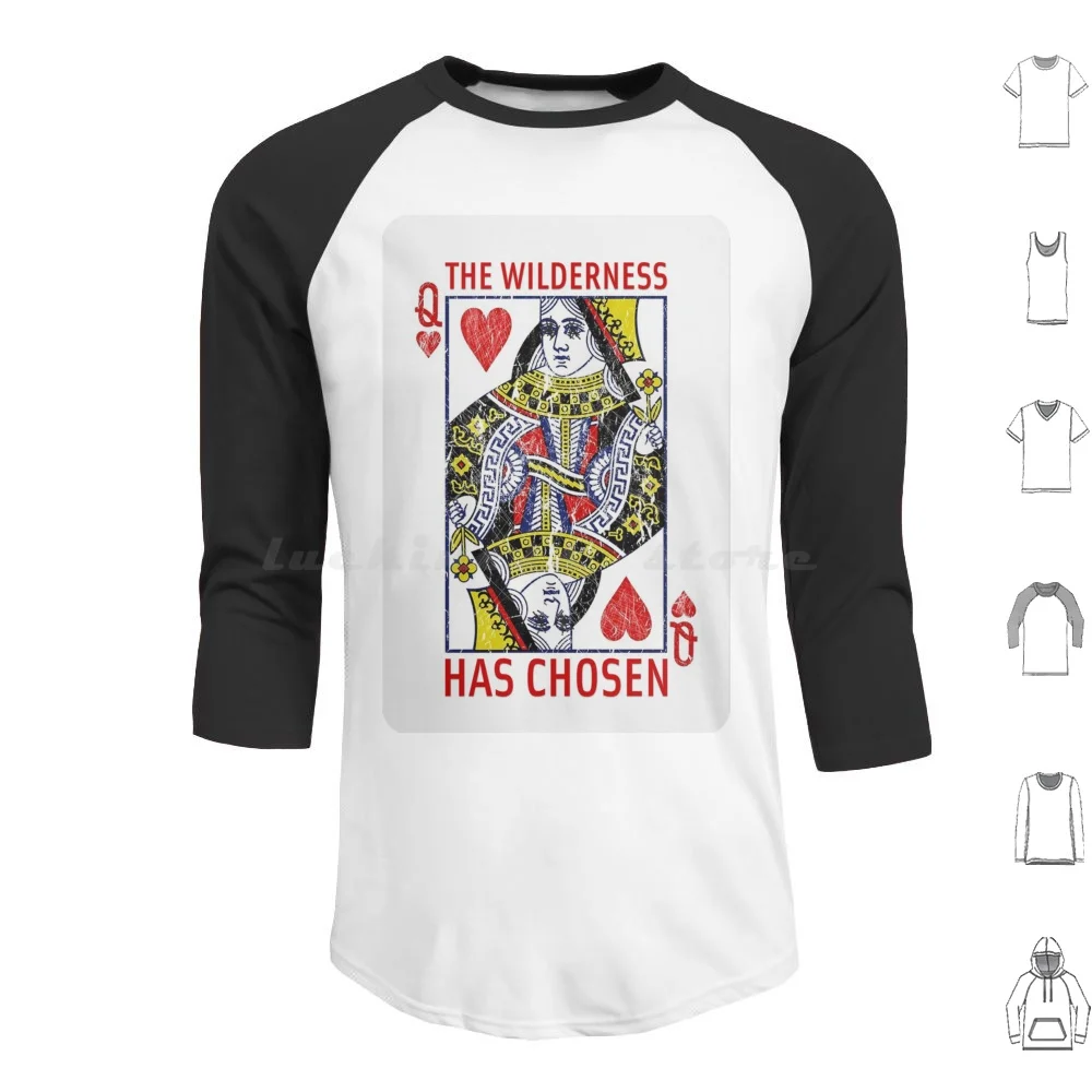 Yellowjackets Queen Of Hearts Card Wilderness Chose Hoodies Long Sleeve Yellowjackets Yellowjackets Queen Of Hearts