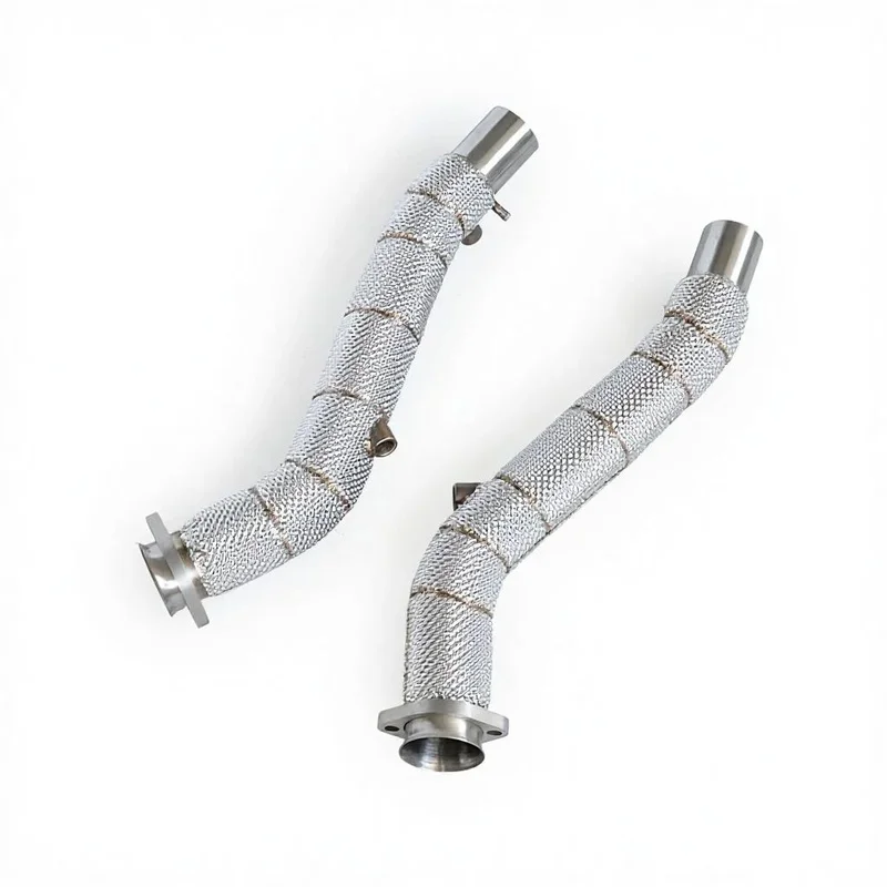 For Ferrari F360 4.3 1999-2005 High Flow Performance Downpipe Exhaust Pipe With Heat Insulation  Power Boost Car Modify Kit
