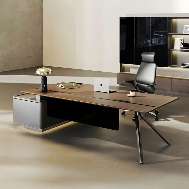 CEO Desk,Boss Table,E0 Grade, Light Luxury, High-End Executive , Simple Modern Design, Suitable For Managers Executives, Office