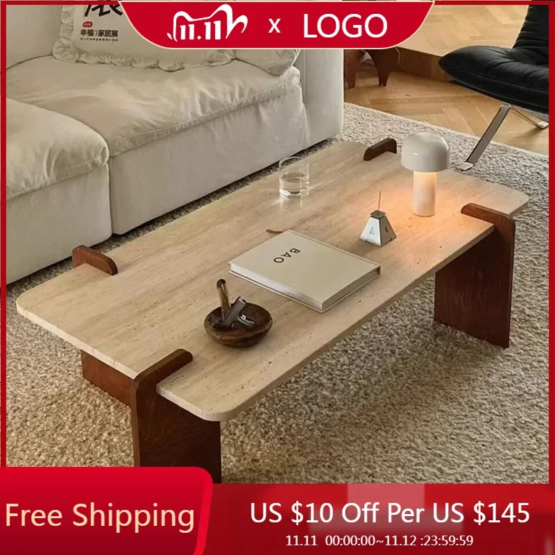 

Japanese Simple Coffee Table Aesthetic Industrial Center Italian Wood Side Table Dinner Mesas Bajas Entrance Hall Furniture