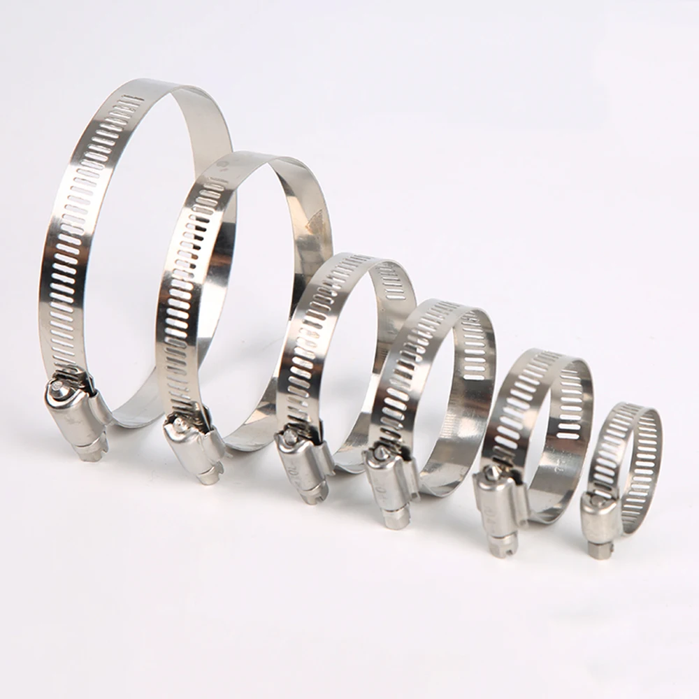 

5pcs/Lot All Size Stainless Steel 304 Worm Drive High Qulity Hose Clamp - Fuel Pipe Tube Clips Water