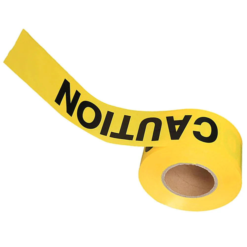 

1 Roll Yellow Caution Tape Halloween Decoration Warning Line Party Safety Barrier Fright Decor Isolation Tape Crime Scene Tapes