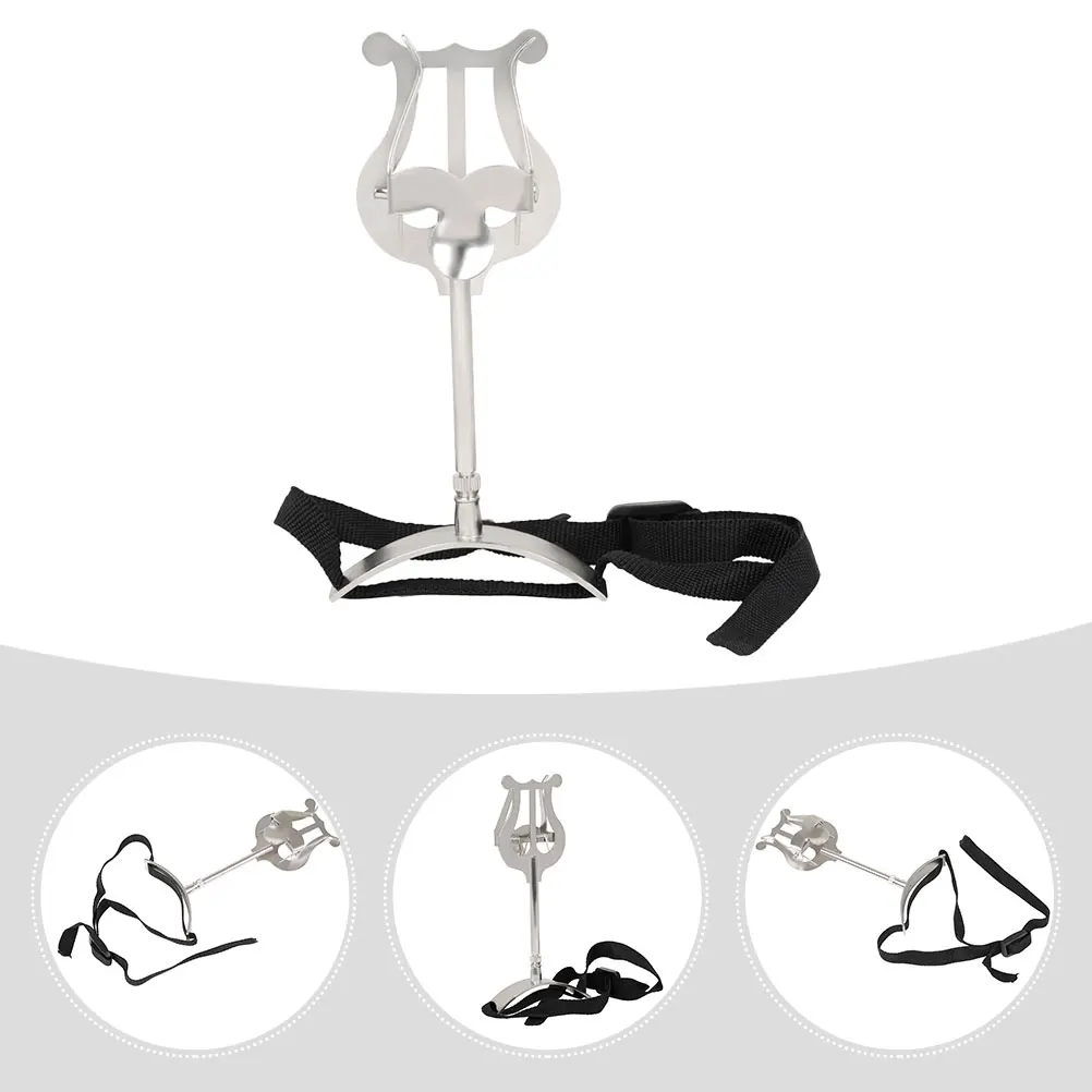 

1pc Portable Stand For Euphonium Sheet Book Floor Rack Lightweight Foldable Durable Sturdy Adjustable Iron Support Rehearsal