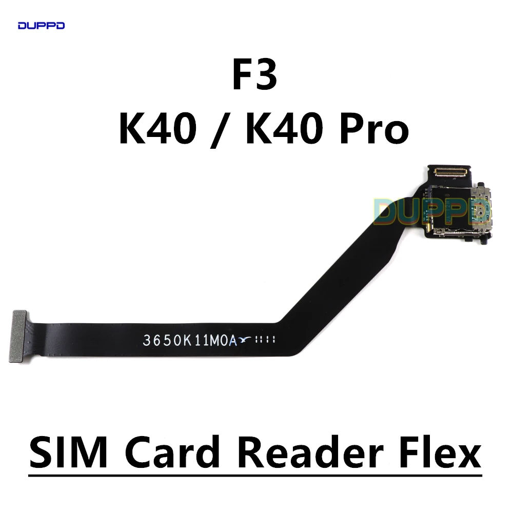 For Xiaomi Poco F3  For Redmi K40 / K40 Pro Sim Card Reader Connector Flex Cable LCD Screen Connect Mainboard Extended Flex Cabl