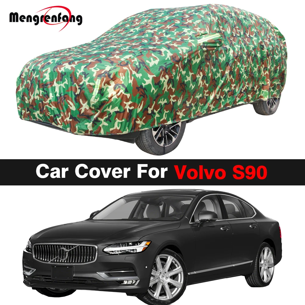 

Full Camouflage Car Cover Waterproof Auto Anti-UV Sun Shade Snow Rain Protection Windproof Cover For Volvo S90 2016-2023