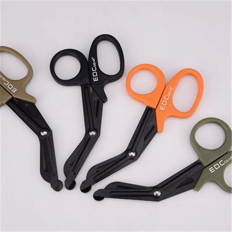 1pcs Outdoor Survive Paramedic Rescue Utility Shear Emergency Gauze Scissor First Outdoor Camp Medical Nurse Hike Trauma Aid