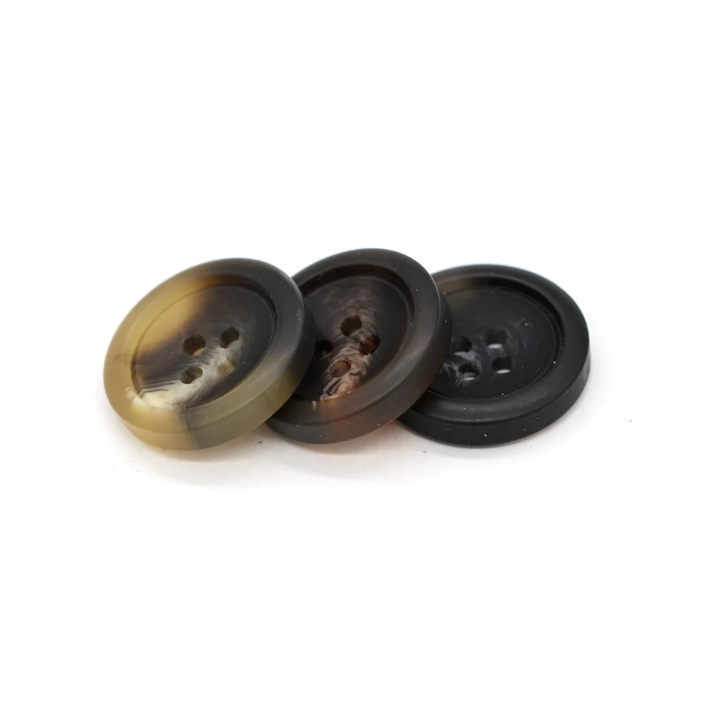 

EQUBO 18/21/25/28mm Large Imitation Horn Resin Coat Buttons for Needlework Men Jacket Suit Windbreaker Handmade Deco Wholesale