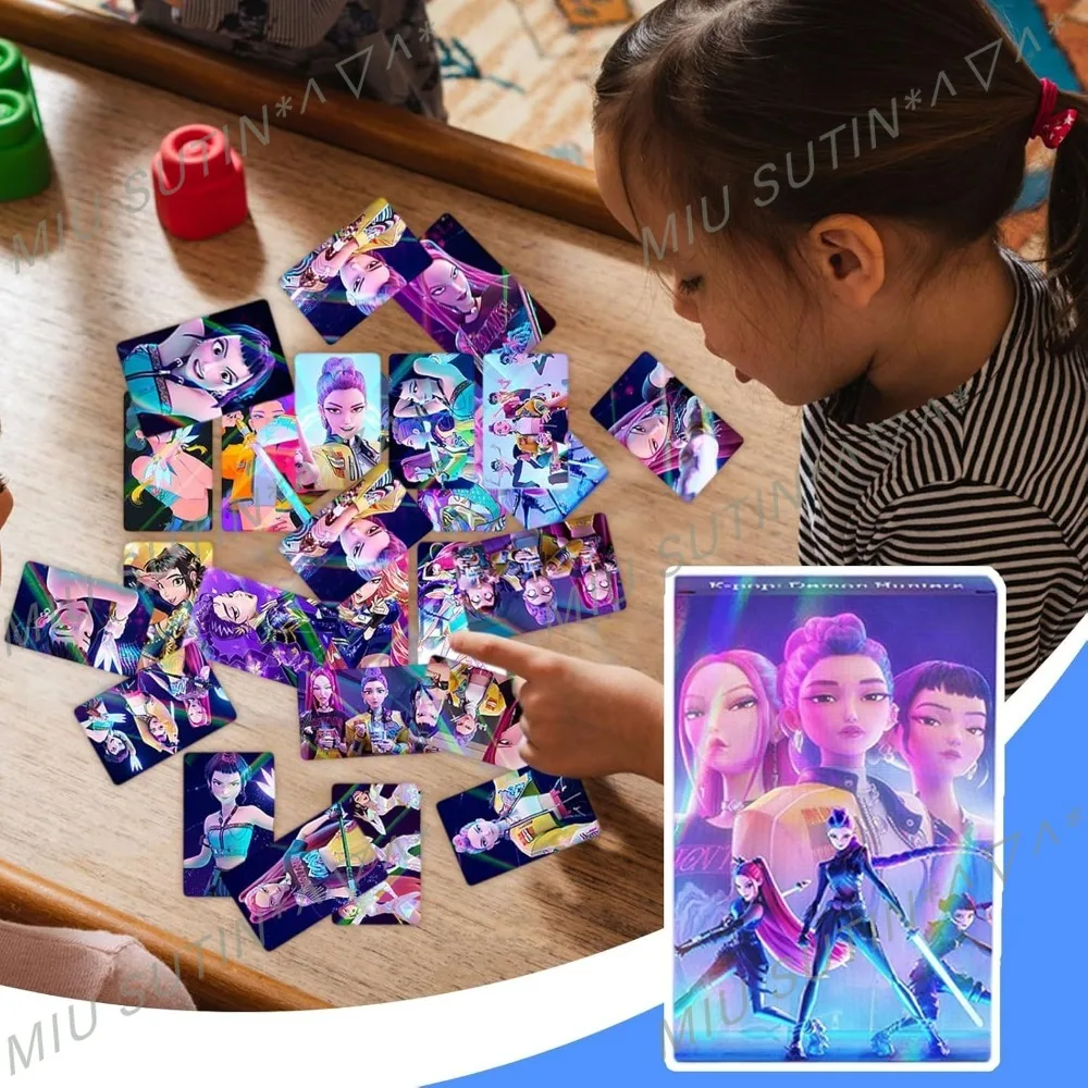 新しい30枚入り K-POP デモンハンターズ ガールズグループ レーザーデモンハンターズ ガールズグループカード 漫画アニメ 二次元周辺カード