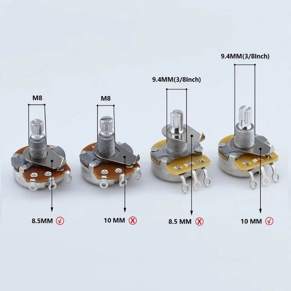 1set (4 pieces) Electric Guitar Knob Pointer Washer / Potentiometer(POT) Pointer Washer   8.5MM / 10MM