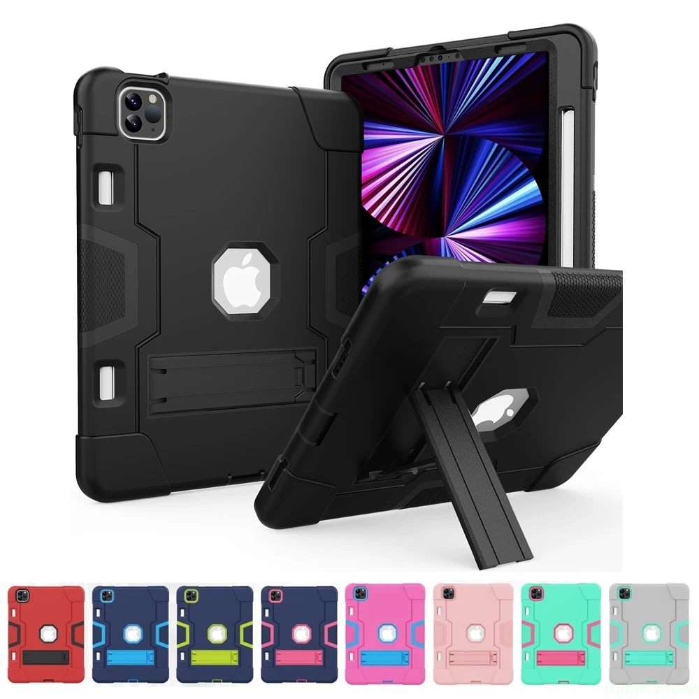 For IPad Air 11 fundas Pro 11 Armor Stand Shockproof Kids Tablet Case ipad 7th 8th 9th ipad Air4 IPad Pro 9.7 ipad Mini 7 Cover