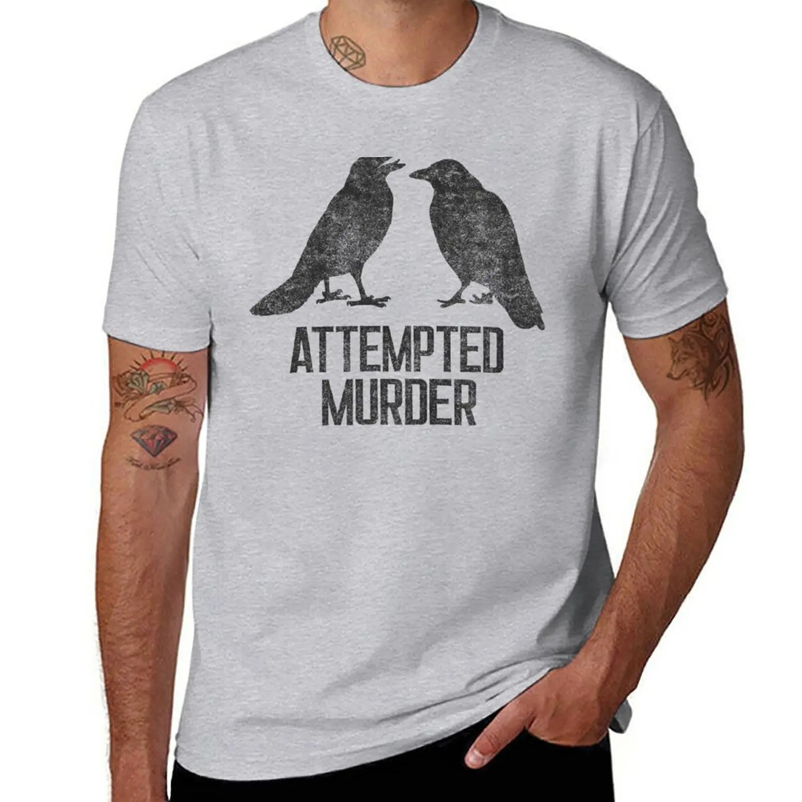 

New Attempted Murder T-Shirt anime new edition t shirt aesthetic clothes men workout shirt