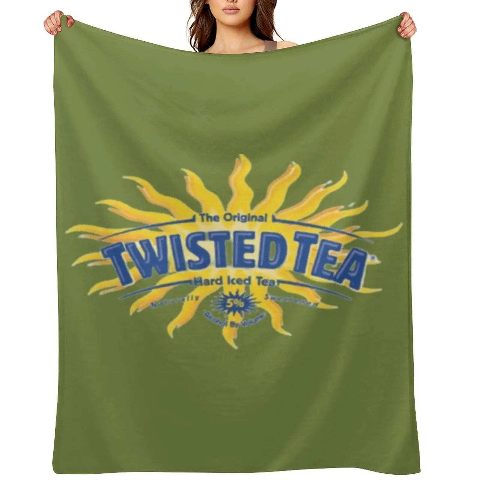 

Twisted tea Throw Blanket Soft Plush Plaid Thermals For Travel christmas decoration Shaggy Blankets