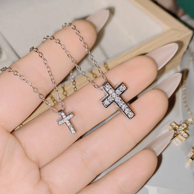 colar-feminino-de-moda-com-cruz-tiktok-banhado-a-ouro-verdadeiro-corrente-lockbone-pingente-de-liga-diy-wish-transfronteirico