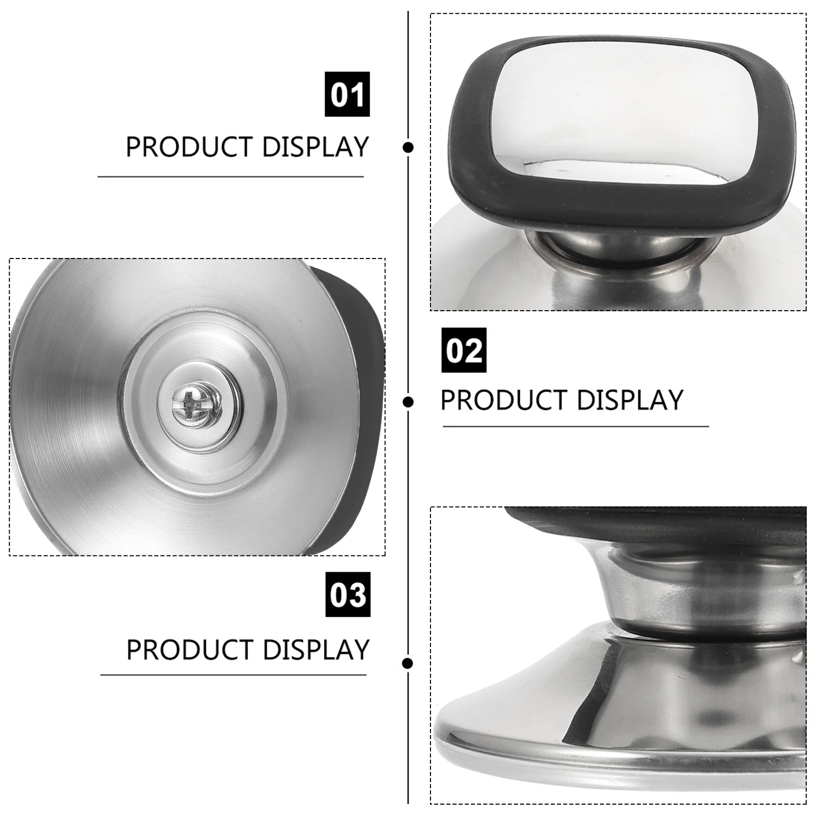 

2pcs Replacement Pot Lid Knobs Pan Cover Hand Grip Cookware Handle Ergonomic Heat Resistant For Pots Pans Saucepans