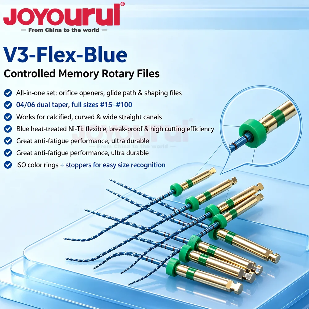 Dental 04 06 Taper 10#12# 13# 16# 6Pcs/Box Root Canal Treatment Rotary Heat Activated Golden Files Dentist Tool Endodontic Files