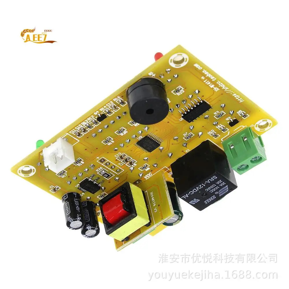 AEE7-1 Pcs W1411 10A LED Thermostat Thermostat Control Switch Sensor For Greenhouses Animal Husbandry 12V