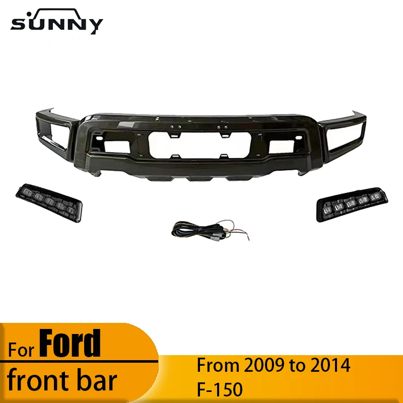 

Suitable for 2009-2014 Ford F150 change Raptor front bar FORD F150 change with lights LED Raptor front bumper