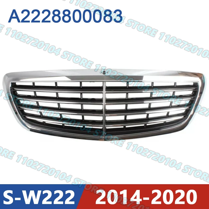 

for 2014-2020 W222 Mercedes Benz S400 S450 S600 S65 Front Bumper Radiator Grill Mesh Middle Net A2228800083 2228800083