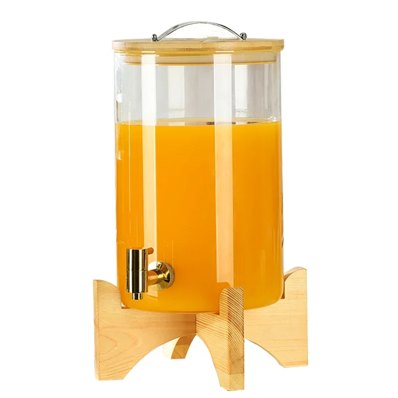 

Beer Barrel Self-Service Beverage Barrel Self-Brewed Juice Fruit Tea Barrel Net Coke Barrel Container Sealed Jar Glass