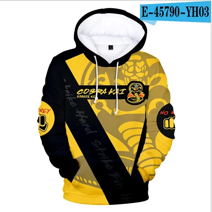 The Karate Kid Cobra Kai 3D Print Hoodies Men Sweatshirts Women Tracksuits Fashion Autumn Harajuku Hoodie Casual Boys Pullovers