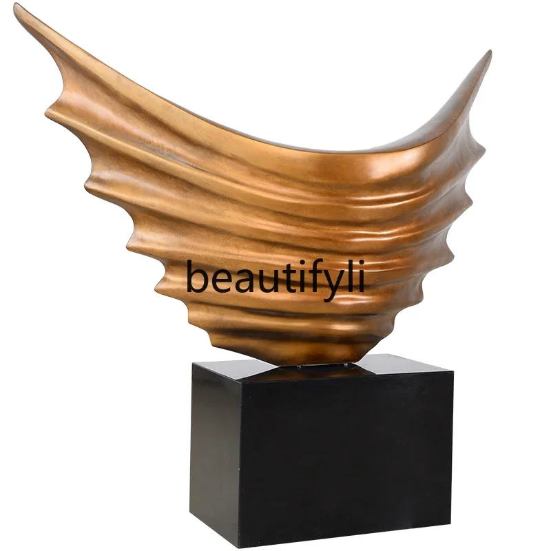 

Creative sculpture Large wings Abstract resin ornaments Interior decoration crafts