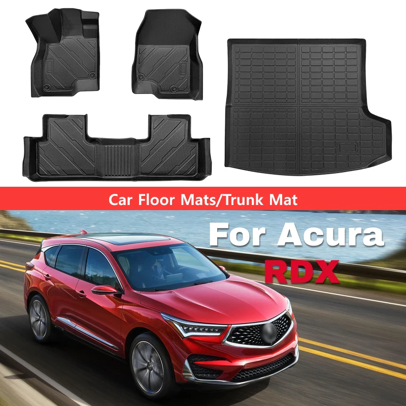 

Floor Mat Trunk Mat for Acura RDX 2019-2025 Left Hand Drive Durable Water-proof All-weather Stain-resistant Car Accessories