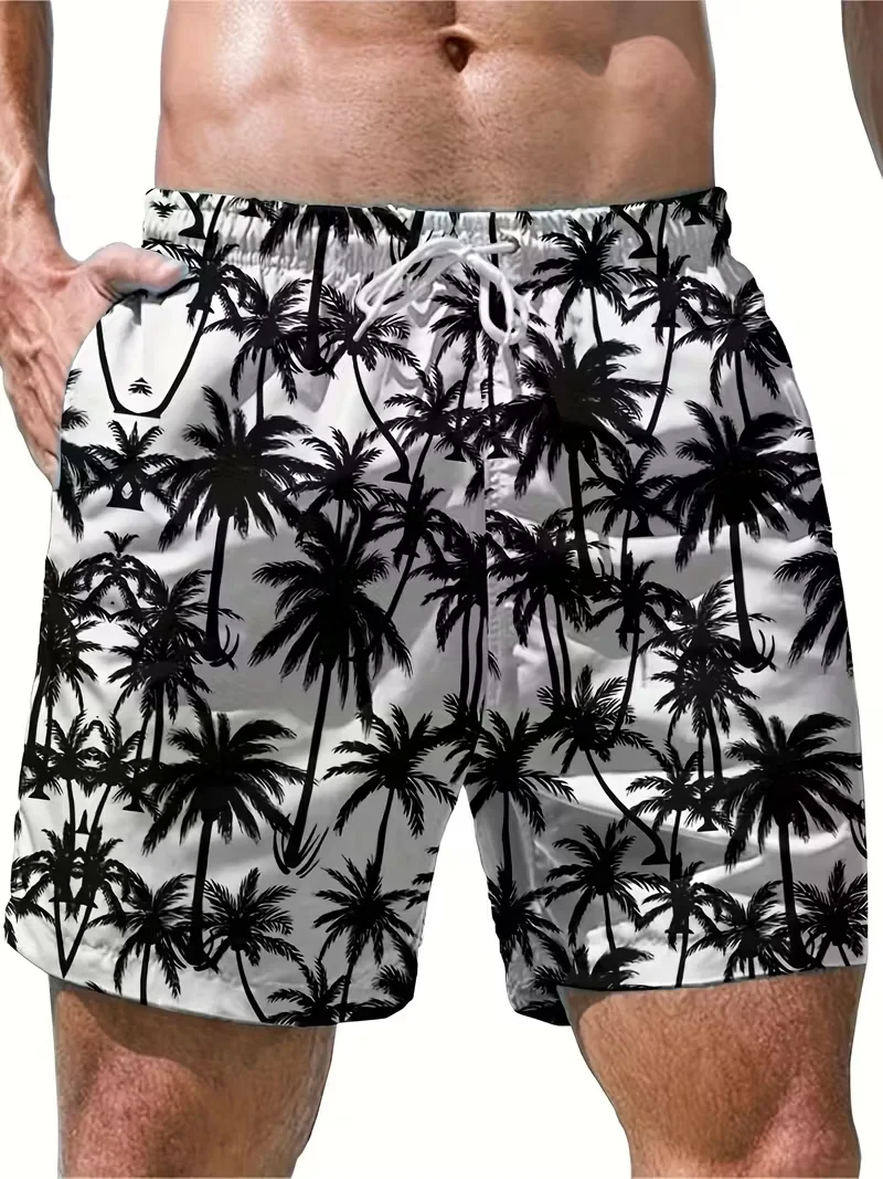 

Men's Tropical Palm Tree Print Swim Trunks 3D Print Men Beach Shorts Summer Outdoor Short Pants Party Holiday Sports Kids Bottom