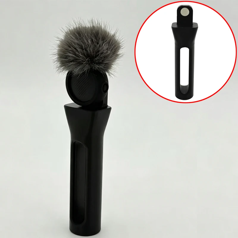 1PCS For Insta360 Mic Air/DJI Mic3 Microphone Handle Base Magnetic Handheld Mic Grip Seat Upgrades Enhanced Handling Comfort