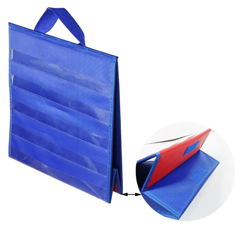 Tabletop Pocket Chart Double Sided Attendance Chart For Teachers Small Pocket Chart With 10 Slot Pockets For Small Group Usage