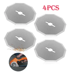 4Pcs Electric Scissors Blades Tungsten Steel Rotary Blade Replacement Cordless Scissors Cutter Blade for RC2600K/RC2601/RC2602
