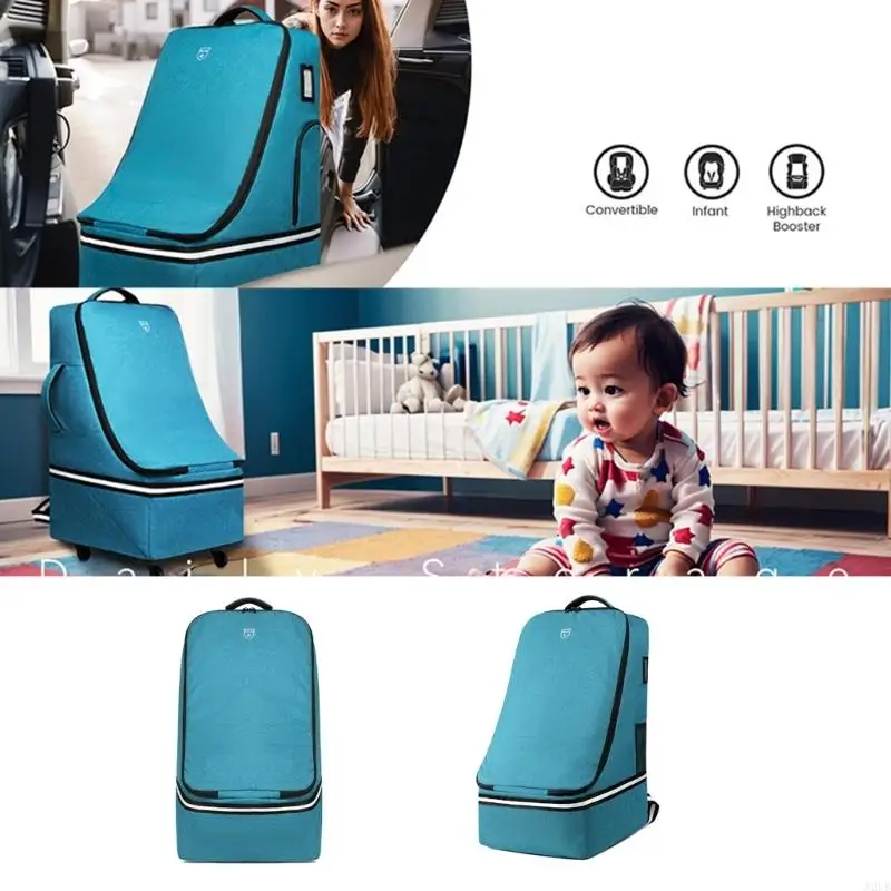 

High Capacity Car Protectors Bag Rotatable Casters Breathable Pad For Long Distance Trip A2UB