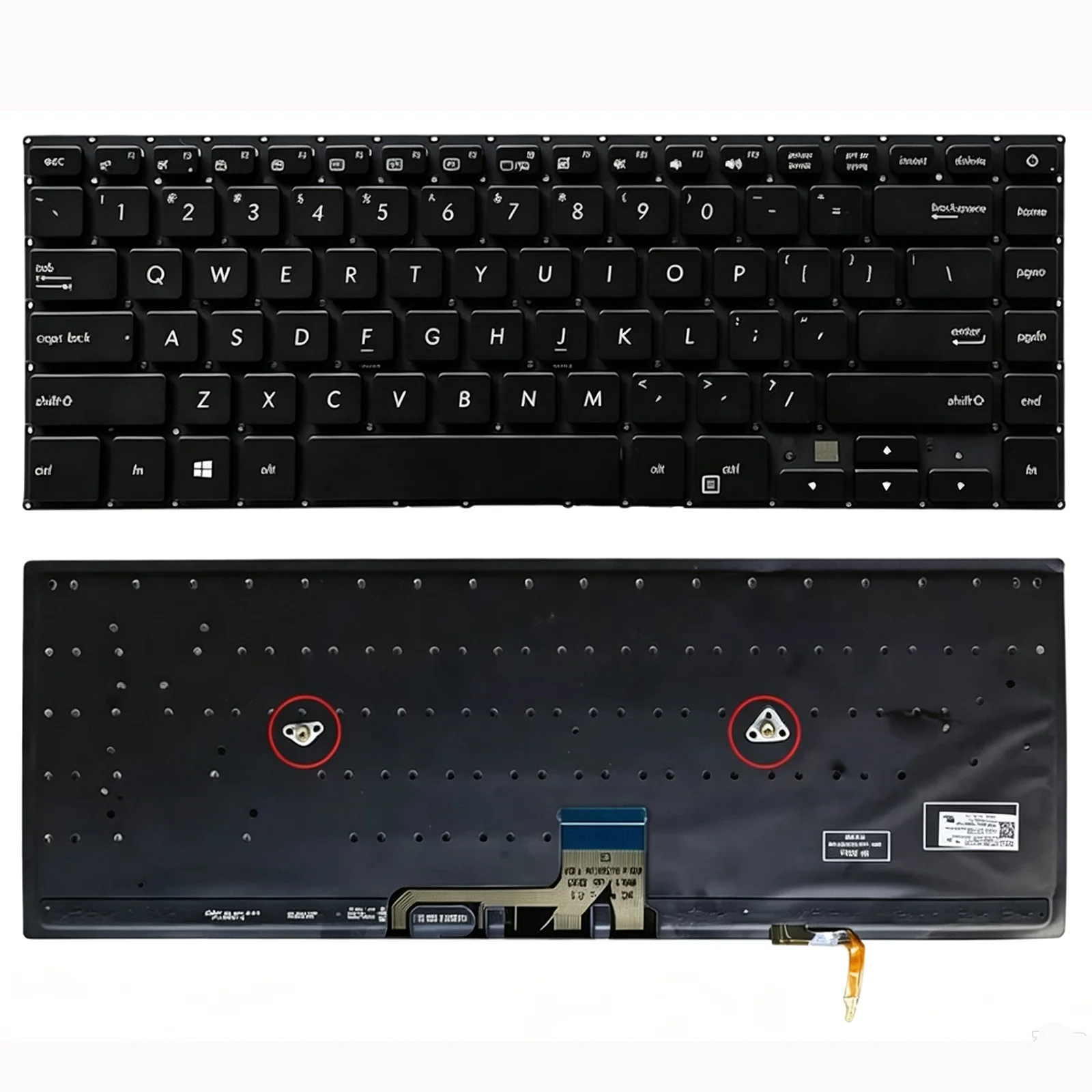 US Layout for ASUS ZenBook UX530 UX530UX U5100 U5100U UX580 UX550 UX560 U5800 UX580G UX550VD/G/VE/UN/UA/UQ Laptop Keyboard