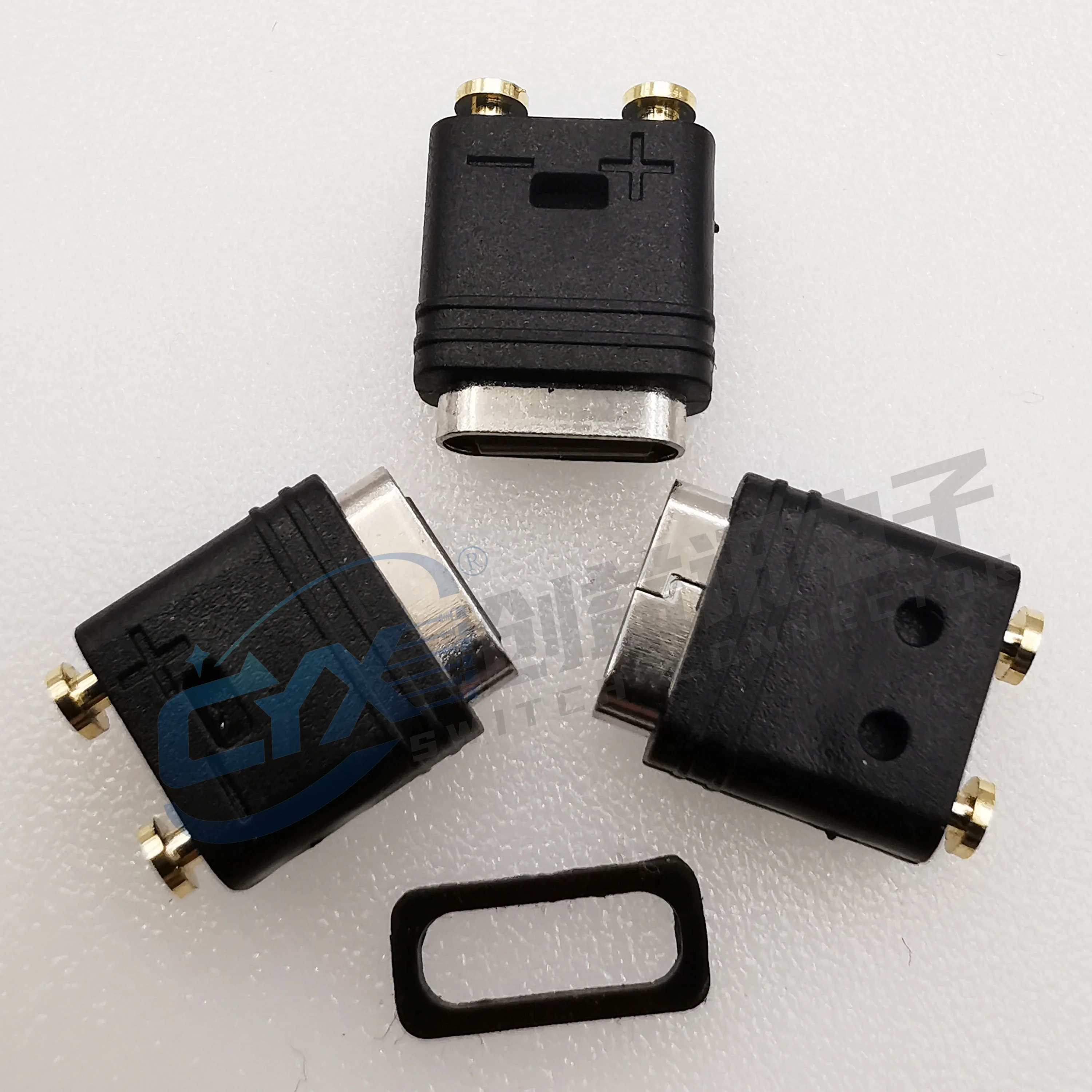 5A Type-C 3.1 JACK USB C 2Pin 2P Welding Wire Female Connector For Mobile Phone Charging Port High current Charging Socket