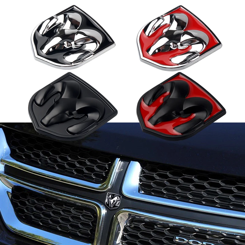 Adesivo de metal 3d personalizado para corpo de carro, decalque externo automático para dodge durango calibre dakota neon sxt nitro ram1500 magnum