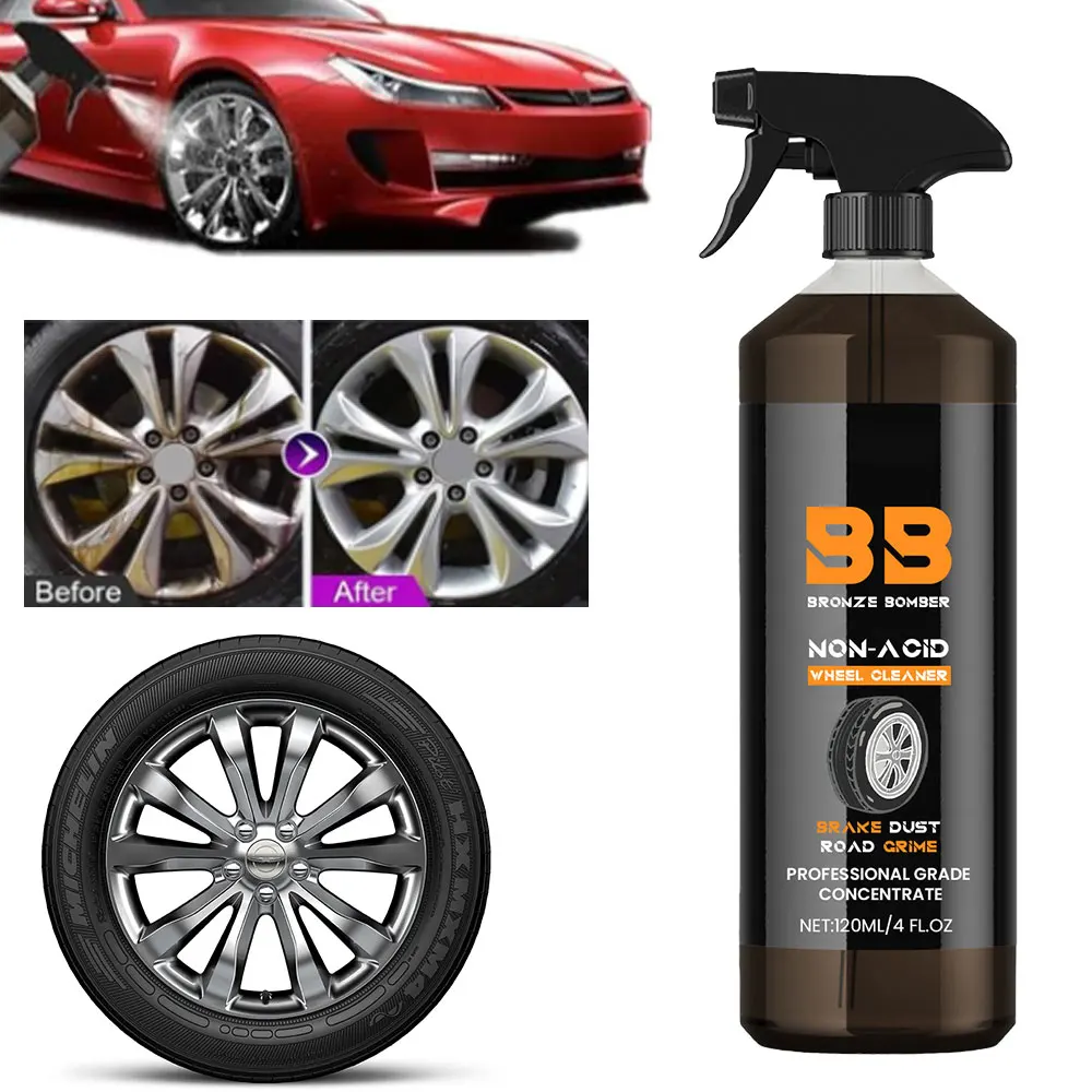 Bronze Bomber Non-Acid Wheel Cleaner Non-Acid Truck Car Tough Wheel Cleaning