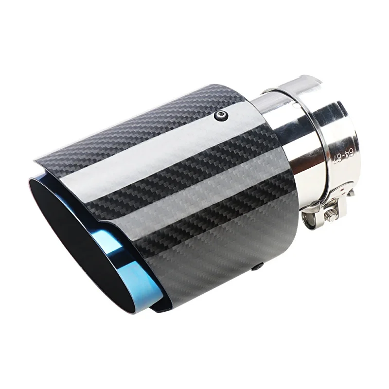 

Manufacturers Direct Carbon Fiber Catback Exhaust System Straight Cut End Race Car Exhaust Tip Pipe for Auto Universal