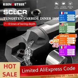 SCLCR06/09 Internal Cooling Turning Tool Tungsten Steel Screw Boring Bar CCMT06/09 CNC Carbide Blade Lathe Tool Set