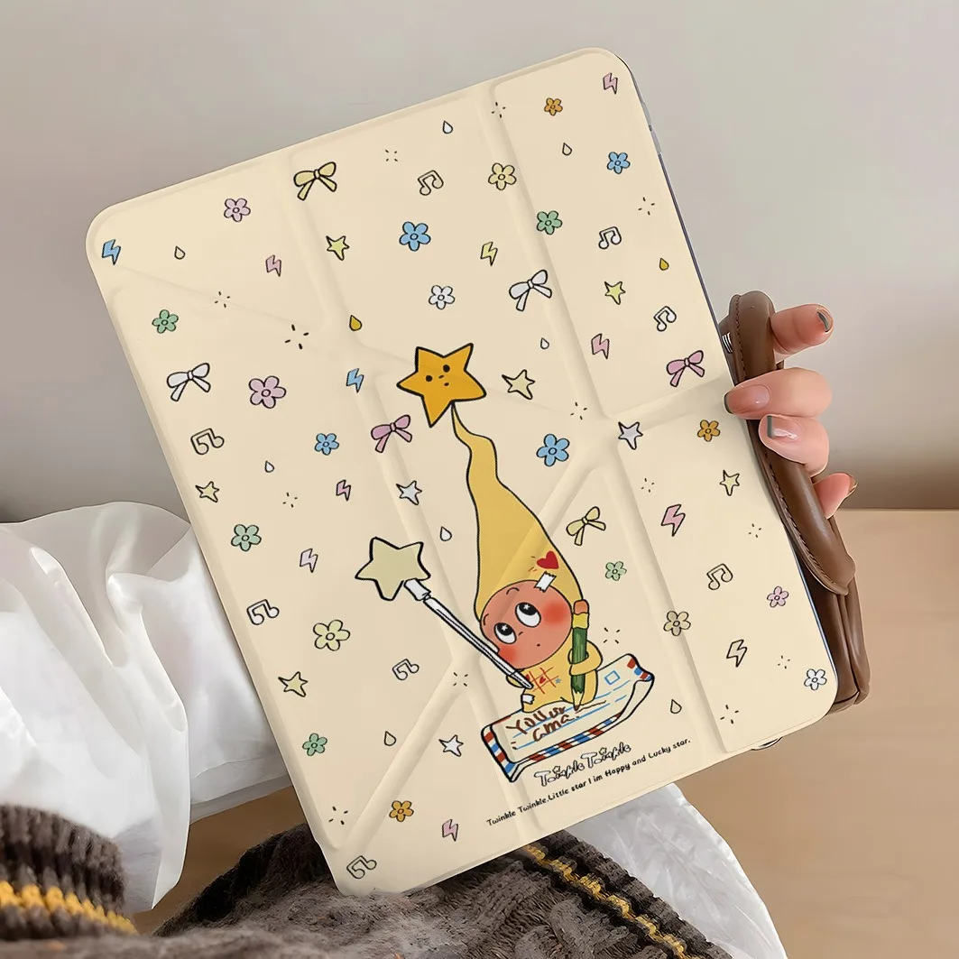 Letter Baby Pen Slot Tablet Case For Mini 7 6 iPad Pro2024 2022 2021 2020 2019 2018 2017 11 10 9 8 7 6 5 Air7 6 5 4 3 2 1 Cover 5