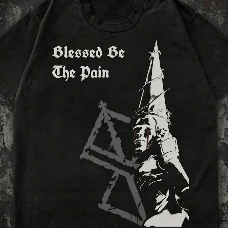 Blasphemy Game Theme T-shirt Men's T-shirt Summer New Casual Fashion Men's and Women's Same T-shirt