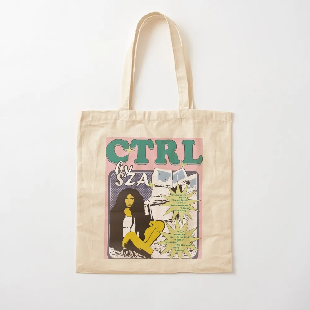 Retro SZA Ctrl Poster Tote Bag shopper bag women Women's bags Canvas Tote Bag