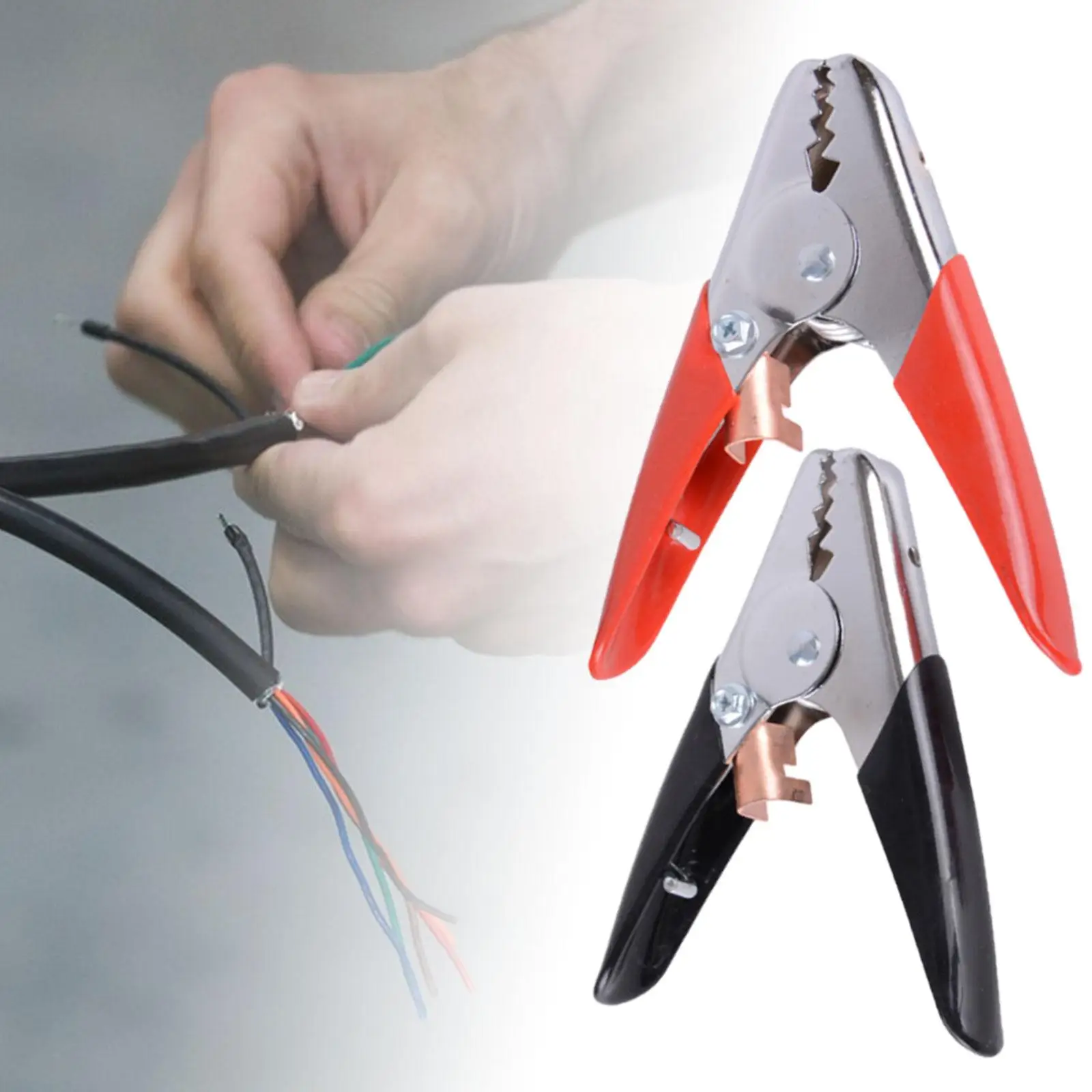 

2x прочные зажимы для аккумулятора для автомобиля, автомобиля, лодки, 600А, зажимы для соединительного кабеля