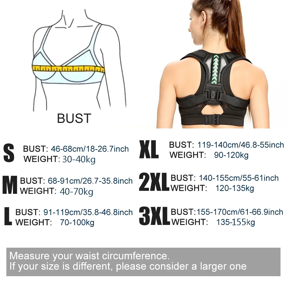 Adjustable Back Shoulder Posture Corrector Belt Clavicle Spine Support Reshape Your Body Home Office Sport Upper Back Neck Brace