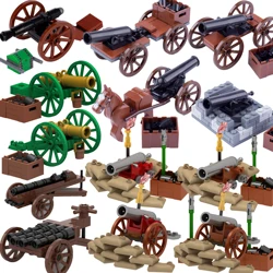 Medieval Pirates Cannon Building Blocks WWI Military Army UK Soldiers Figures Weapons Arms Carriage Accessories Bricks Toys Boys