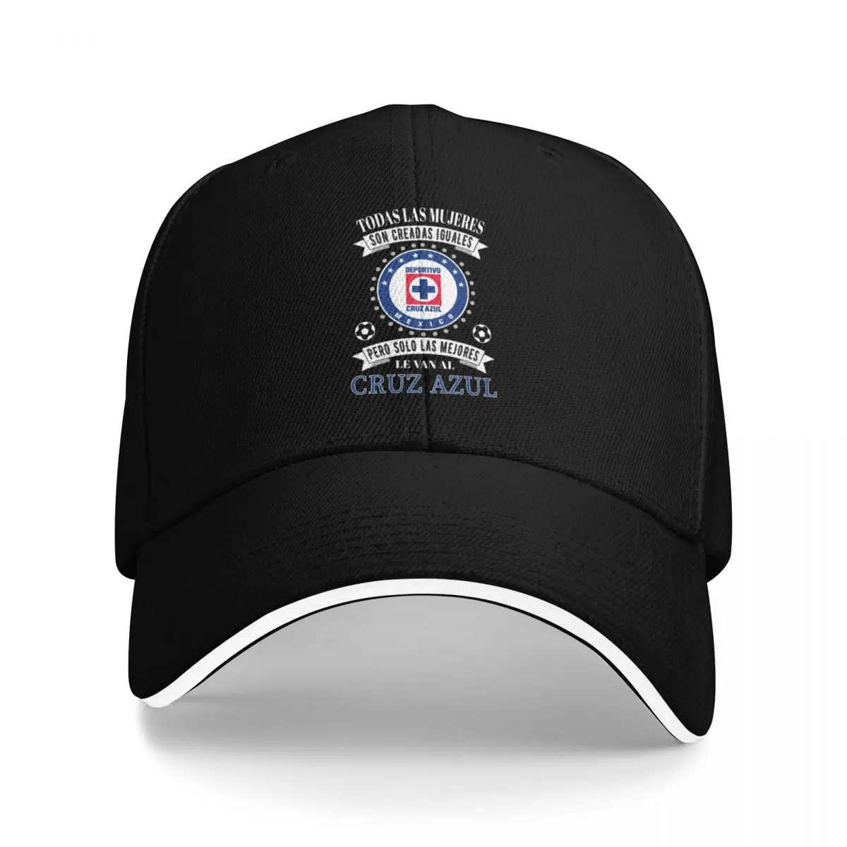 Playera Club Cruz Azul Las Mejores le van a Cruz Azul para Mujeres Baseball Cap Wild Ball Hat Rugby Women's Beach Men's