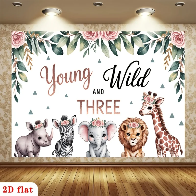 2D flat banner, featuring the design of 