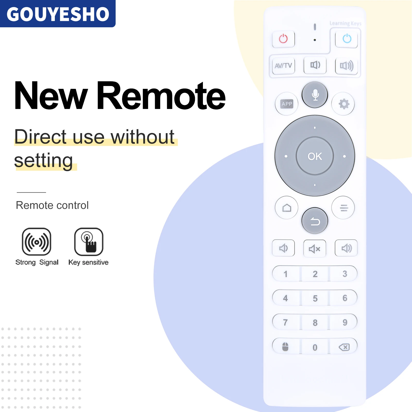 New Voice Remote Control For Unblock Tech UBOX10 Android Media Streamer