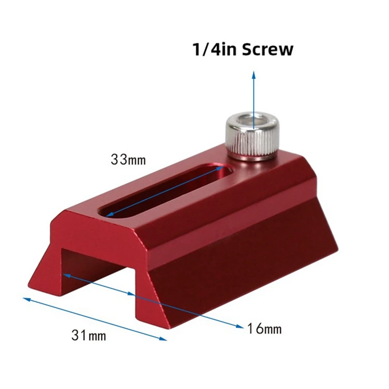 ●-Style Dovetail Rail Plate - 48mm (1.89 Inch) Length for Telescope Finder Scope Smartphone Base Expand