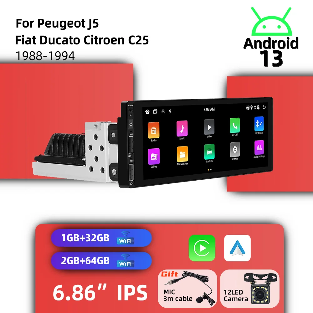 1 Din Radio Head Un…